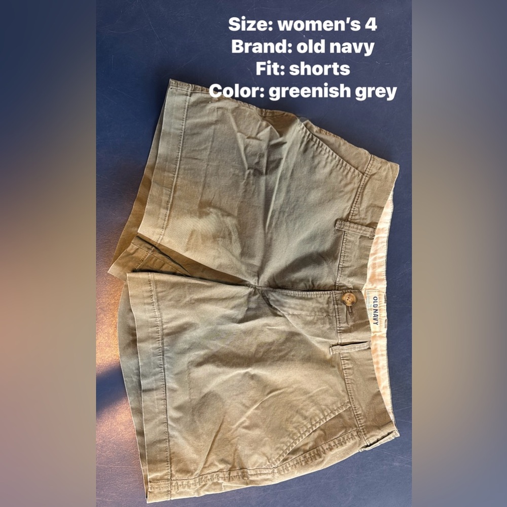 Old Navy Women's Greenish Grey Shorts
